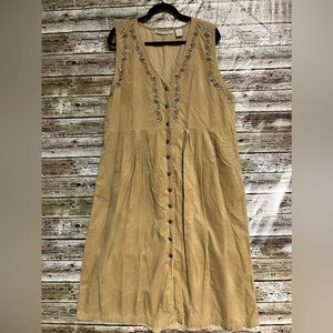 Jane Ashley corduroy cotton dress